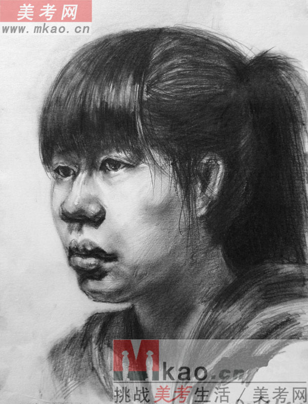 2013年安徽省美术联考素描高分试卷范画